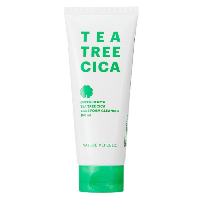 Nature Republic Green Derma Tea Tree Cica Foam Cleanser 150ML