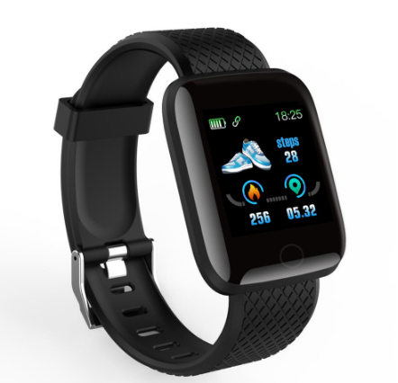 Sanda Smart Watch Multifunctional Sports Bracelet Smart Wristband IP67 Smart Digital Watch Fitness Heart Rate 116Plus