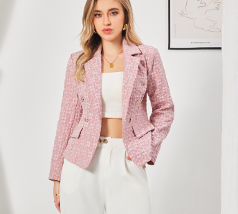 Lovito Women Elegant Plain Button Blazer LBL07052