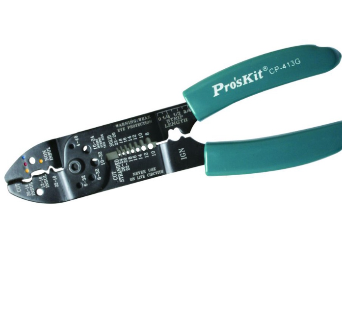 Pro'sKit CP-413G Heavy Duty Wire Strippers/ Crimpers(8.5")