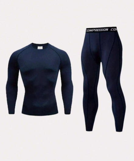 2pcs Men's Outdoor Casual Sports Fitness Compression Set, Including Breathable, Quick-Drying, Elastic, Lightweight And Skin-Friendly Alphabet Combination T-Shirt And Shorts, Perfect For Running, Baske