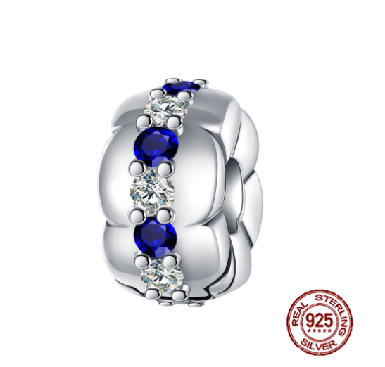 Fit Original Pandora Bracelet Beads Pendant 925 Sterling Silver Love Positioning Buckle Series Colorful Women Jewelry DIY Gift S09