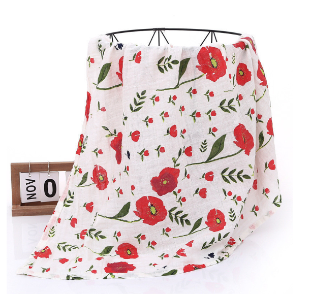 Summer Baby Blanket Muslin Gauze Breathable Sleep Swaddle Wrap Infant Quilt For Baby Bib S5