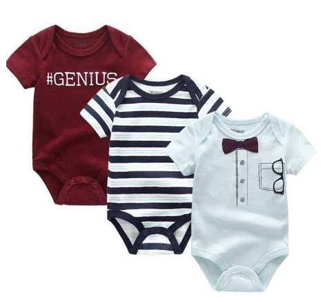 3pcs Newborn Romper Clothes Baby Rompers Suit Kids Jumpsuit Onesies Clothing Cartoon Onesies