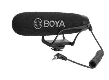 Boya BY-BM2021 Condenser Microphone Super-Cardioid Shotgun On-Camera Mic for Smartphone Android DSLR Camcorder Vlogging
