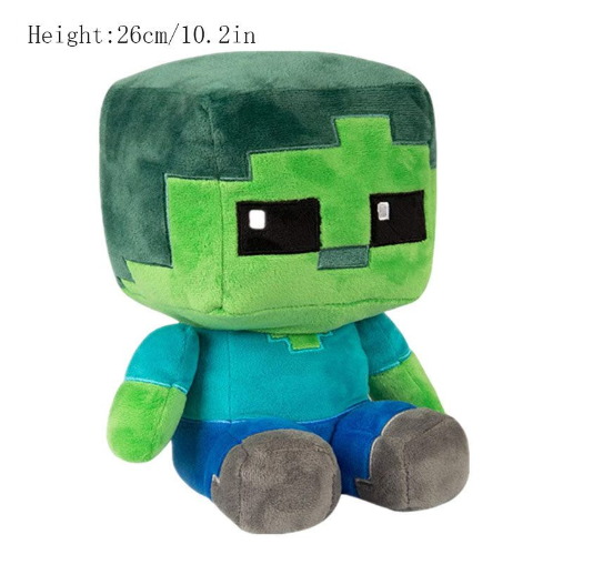 New Zombie Creeper Plush Doll Steve spider Ghost Cotton Stuffed Model Doll Alex Enderman Children Gift Game Toy 010