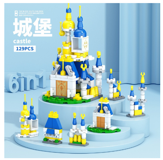 City Series 6 IN 1 SWAT Engineering Vehicle Educational Toy Model Block Toys Boy Children's Day Gift B19