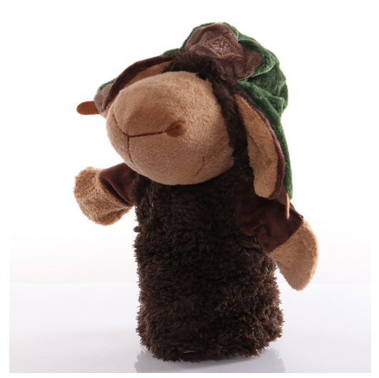 Animal Hand Puppet Cartoon Plush Toys Educational Pretend Telling Story Doll Kid Gifts D4