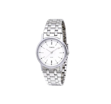 Timex AB Series Silver Stainless Steel Analog Quartz Watch For Men TA319 CLASSICS