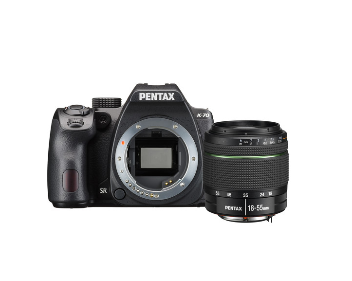 Pentax K-70 DSLR Camera with 18-55mm Lens Black