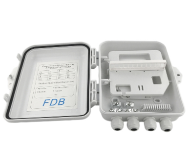 Outdoor Indoor Fiber Optic Terminal Box PLC Distribution Box 12Core FTTH Box