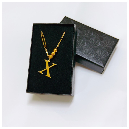 YH 26Letter Alphabet pendant fashion lnitialt Letter necklace for Women X