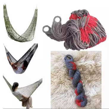 Portable Outdoor Duyan Cotton Sturdy Hanging Sheet Indoor Camping Hiking Mesh Hammock