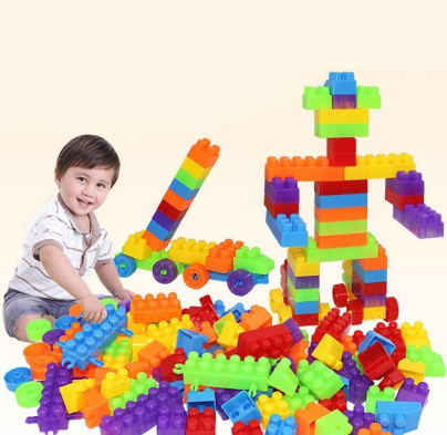 EDUCATIONAL BIG BLOCKS SET BLOCKS IN CONTAINER OR BAG-XQT-333A