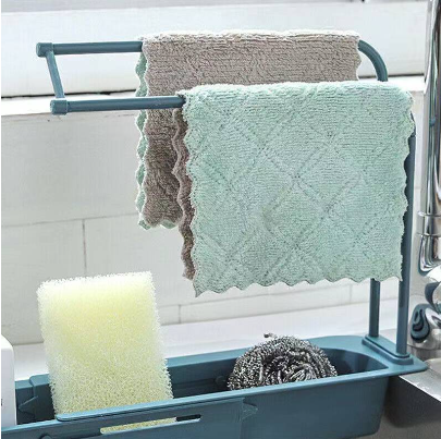 A1 NEW Home Kitchen Telescopic Sink Rack Holder Expandable Storage Drain Basket rack-Z385