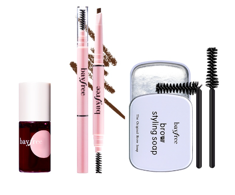 Bayfree Makeup Set Lip Tint+Eyebrow Pencil+Eyebrow Soap Kit Cheek & Lip Tint Super Waterproof Cosmetic Kit