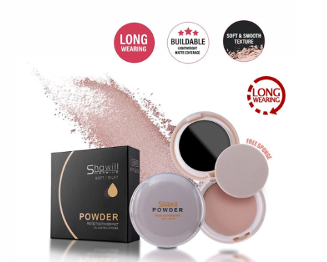 Shawill Face Powder Waterproof Oil Control Skin Lightening Micro Powder