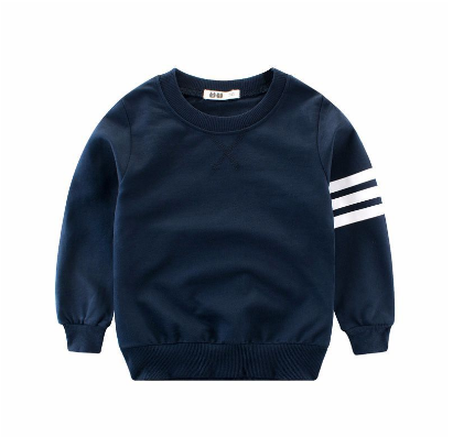 2021 Kids Long Sleeves Round Collar Overpull Children Fashion Sweater Boys Autumn Cotton Clothing
