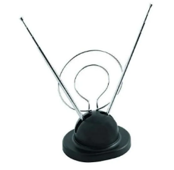 Indoor TV Antenna VHF & UHF High-Definition TV Antenna with Rabbit Ears
