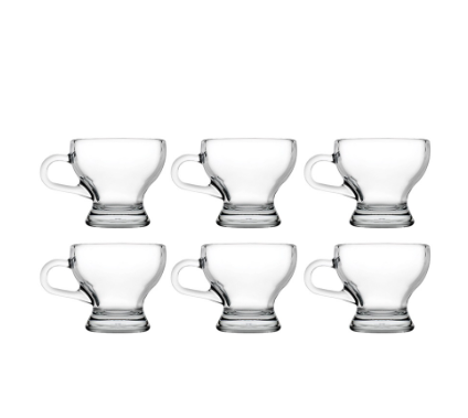 Pasabahce Kallavi Coffee Mug 125cc 4 1/4oz, Set of 6 (55543 6s)
