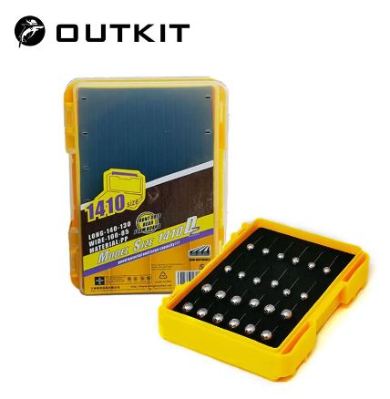 OUTKIT Double Side Fishing Tackle Boxes Fishing Lure Jig Head Box Organizer Fishing Bait Tackle Storage Case For Blades Spinner