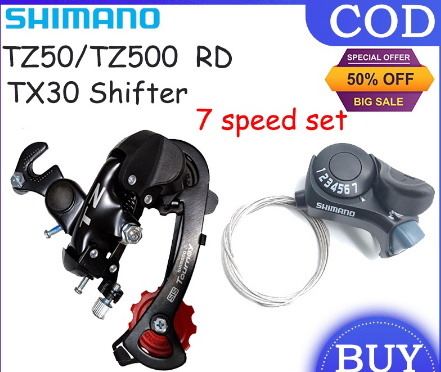 Shimano Tourney RD 6/7 Speed TZ50/TZ500 RD MTB bicycle Rear Derailleur combo TX30 shifter 3/7 speed