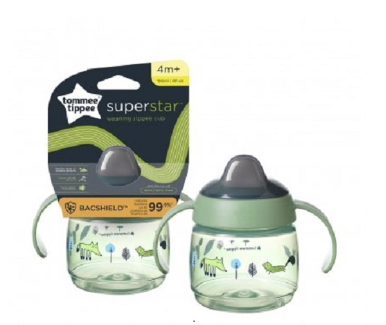 Tommee Tippee Superstar weaning sippee cup 4m+/190ml - Green