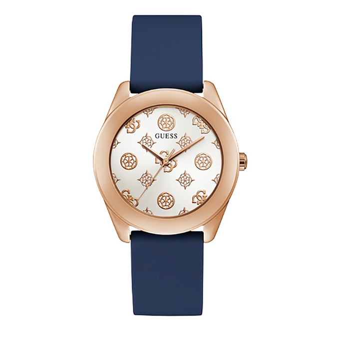 Guess Fashion Blue Rubber Watch for Women GW0107L4
