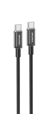 Awei CL-148T Type-C To Type C Data Transfer Mobile Cable Fast Charging 60W Quick Charge Cord