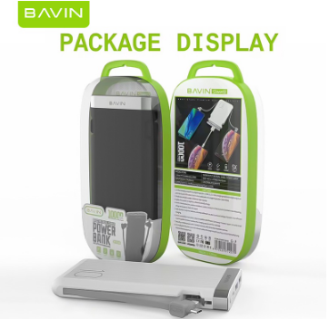 BAVIN PC096 10000mAh Built-in Cable Powerbank w/ Cable for Micro /iPh /Type-C for Phones
