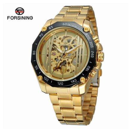 Forsining Men Watch Top Brand Automatic Mechanical Skeleton Waterproof Sport Watches GMT997 4