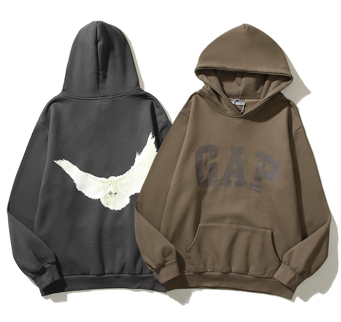 unisex Kanye & YE Joint GXP American High Street Retro Loose Casual Long Sleeve Hooded Sweater