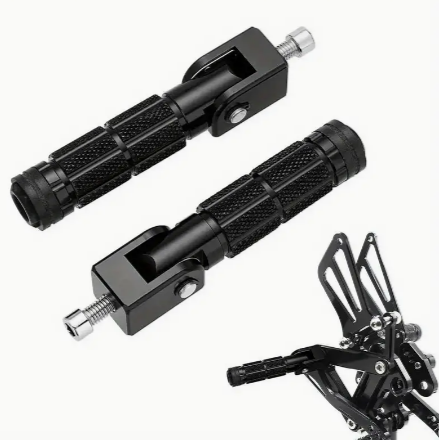 Anti-Skid Foot Pegs Black Foldable Foot Pegs Motorcycle Foot Pegs M8 Rearsets Rear Set Footrests Footpeg, Peg Pedals For Bike