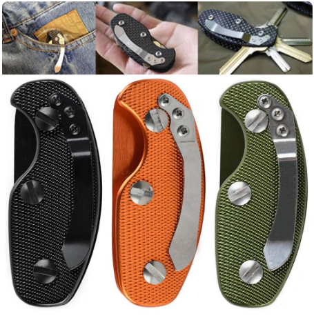 Chain Clasp Carabiner Waist Belt EDC Safe Aluminum Key Hanging Buckles Outdoor Portable Outdoor Elements