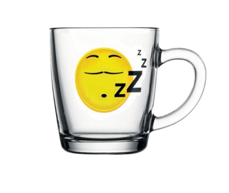 Pasabahce Smiley Sleepy Mug 350cc 11 3/4oz