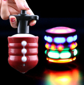 Weird Toys Colorful MusicFlashing Electric Spinning Top Children's Spinning Top Toy