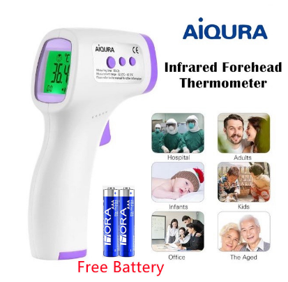 Handheld Non-Contact Infrared Digital Forehead Thermometer Baby Adult Temperature Gun Portable