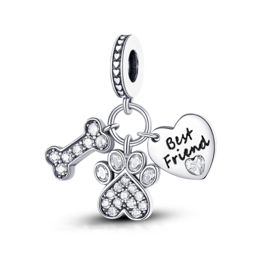 Turtle 925 Silver Pandora Dangle Charm Three In One Pendant Decoration For Bracelet Dream Catcher Beads S4