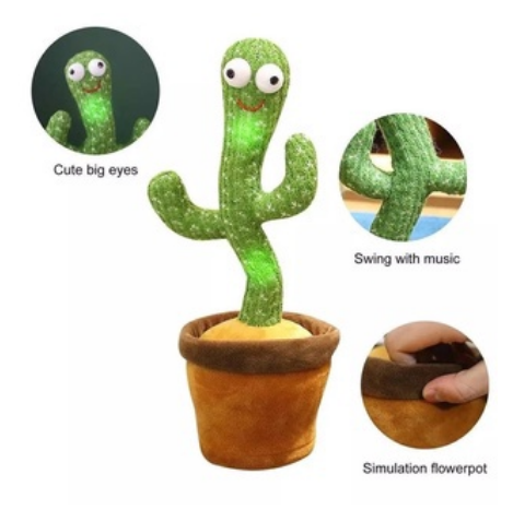 Intelligent Cactus Twisting Can Sing And Dance Learning To Speak Recording Children's Gift Toys