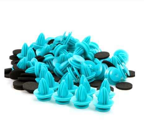 Universal Car Door Panel Fixed Buckle Bumper Fastener Car Side Skirt Trunk Plastic Clip Car Tool Replacement Kits 50 pcs