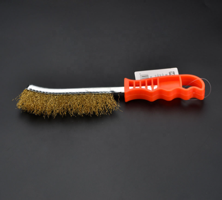 Harden 620140 225mm Iron Wire Brush Plastic Handle Copper