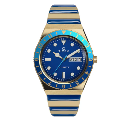 Timex Q Dolce Vita Two Tone Stainless Steel Analog Quartz Watch For Women TW2V38500 STYLE