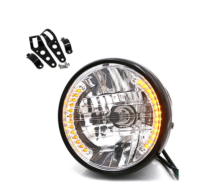 Universal 7" Motorcycle Headlight Turn Signal Light