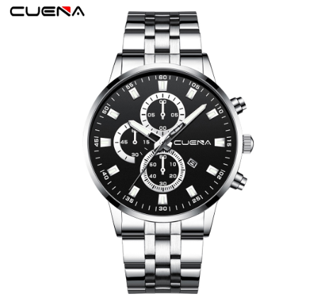 CUENA Men's Watches Original Brand Luxury Business Analog Quartz Waterproof 6025 M8