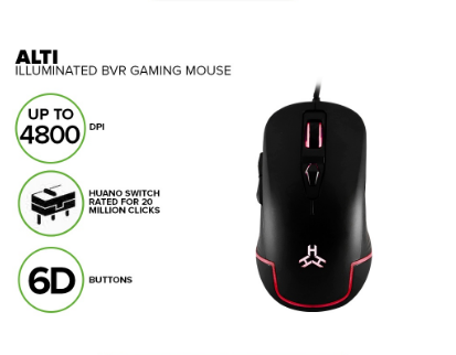 Easy PC Rakk Alti  Illuminated Gaming Mouse  Best for FPS Games