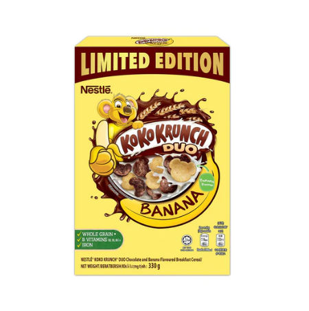 Koko Krunch Duo Banana Kids Breakfast Cereal 330g