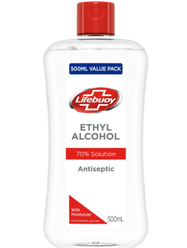Lifebuoy Antiseptic Ethyl Alcohol with Moisturizer 500ml