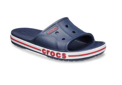 Crocs Unisex Bayaband Slide in Navy Pepper