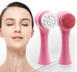 Silicone Facial Cleanser Brush Face Cleansing Massage Face Washing Product Skin Care Tool 3D