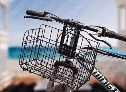Bike Bicycle Basket Bag Foldable Metal Wire Basket Front Bag Rear Hanging Basket For Mountain Bike